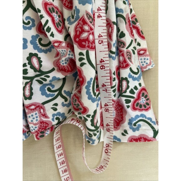 Boden Nicola Floral Print Jersey Tea Dress British Style Ruffle Belt Sz 8P NWT - Picture 6 of 9